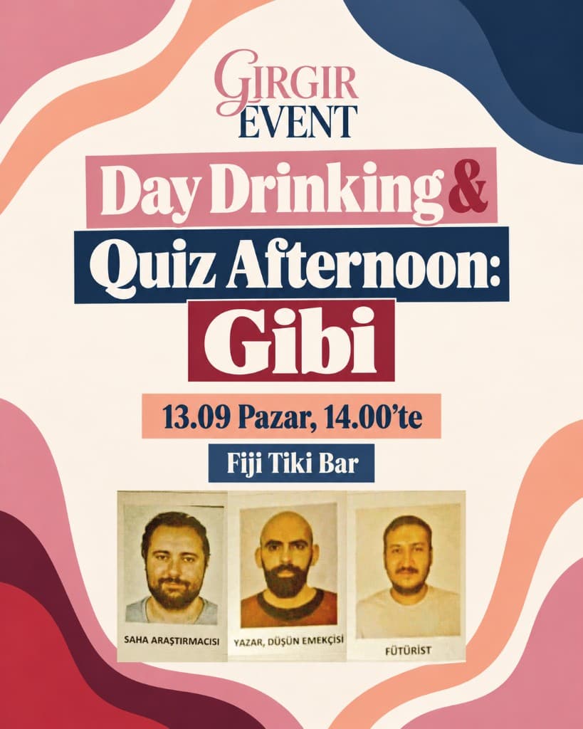 Poster for Day Drinking & Quiz Afternoon: Gibi at Fiji Tiki Bar
